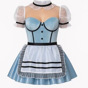 Dolls Kill LOOKING GLASS GIRL COSTUME SET (S)